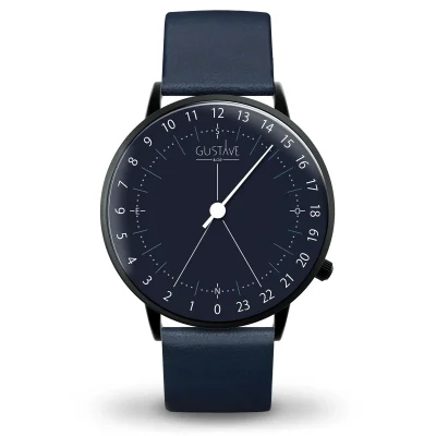Montre 24H mono aiguille homme - Gustave & cie - Montres - Antoine Bleu – Image 5