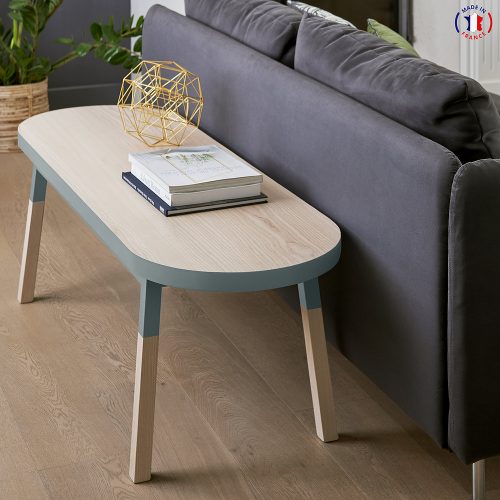 Banc Bleu Gris Lehon - MON PETIT MEUBLE FRANÇAIS