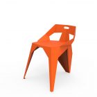 Chaise PleXus 3 pieds Dossier Bas Orange - ZHED