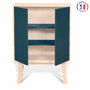 Armoire 2 portes Bleu Fréhel - Mon Petit Meuble Français