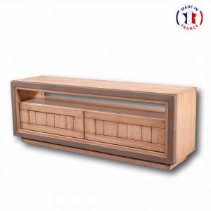 Meuble TV chêne - Mon Petit Meuble Français