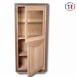 Vitrine en chêne 2 portes - Mon Petit Meuble Français