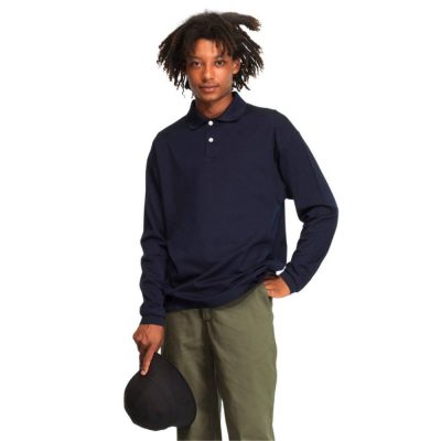 Polo manche longue marine - Crest