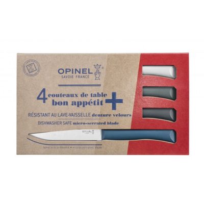 Coffret de 4 couteaux de table Bon Appétit + Tempête - Opinel