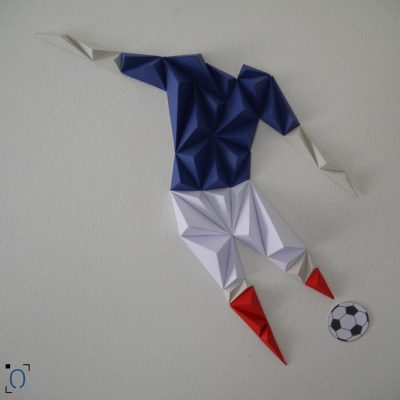 Kit papercraft, duo de footballers - Owarld - France