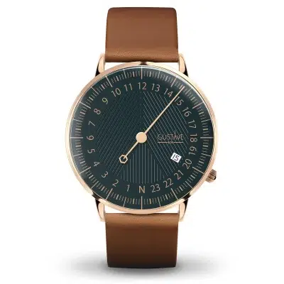 Montre 24H mono aiguille homme - Gustave & cie - Montres - André Bleu