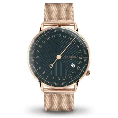 Montre 24H mono aiguille - Gustave & cie - Montres - André bleu