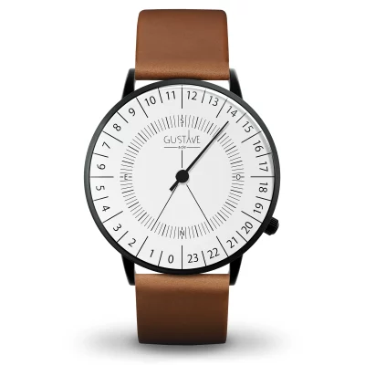 Montre 24H mono aiguille homme - Gustave & cie - Montres - Antoine blanc