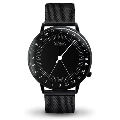 Montre 24H mono aiguille homme - Gustave & cie - Montres - Antoine Noir