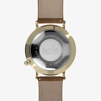 Montre 24H mono aiguille homme - Gustave & cie - Montres - André Bleu et Or – Image 5