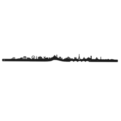 Skyline paris métal