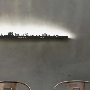 Skyline de Lyon en relief - Je suis Art