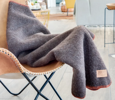 plaid midipy chocolat orange
