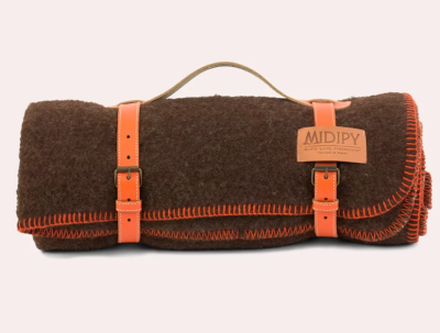 plaid midipy chocolat orange