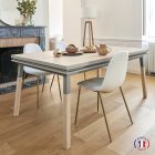 Table repas rectangulaire Gris Muscade, collection EGEE - Mon petit meuble français