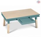 Table basse rectangulaire Bleu Briac, collection EGEE - Mon petit meuble français