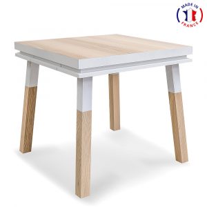 Bureau carré Blanc Balisson, collection EGEE - Mon petit meuble français