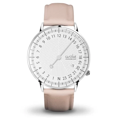 Montre 24H mono aiguille femme - Gustave & cie - Montres - André Blanc
