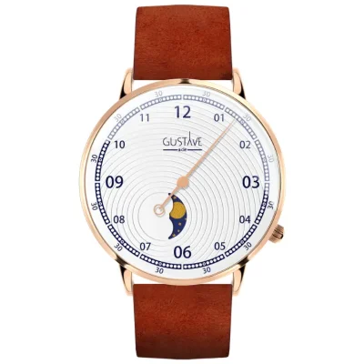 Montre Phase de lune mono aiguille femme - Gustave & cie - Montres - Georges blanc – Image 8
