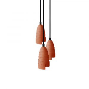 trio lampe suspendu terracotta gone's