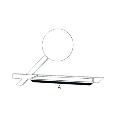 étagère vide poche avec miroir design en chêne massif - Drugeot - Miroir – Image 9