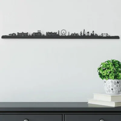Skyline de Londres métal - Je suis Art - Décorations murales & skylines - en relief 99cm