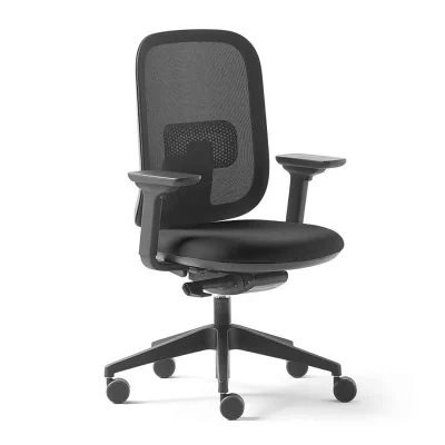 Chaise de bureau ergonomique noire - Slean - Accessoires télétravail