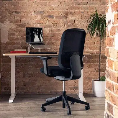 Chaise de bureau ergonomique noire - Slean - Accessoires télétravail – Image 5