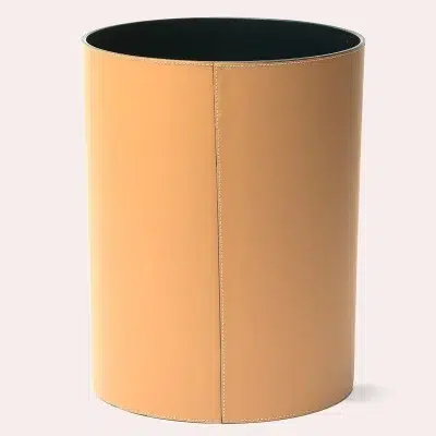 Corbeille à papier en cuir - Midipy - Accessoires télétravail – Image 6