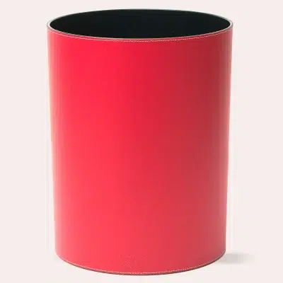 Corbeille à papier en cuir - Midipy - Accessoires télétravail – Image 5