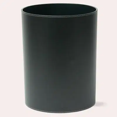 Corbeille à papier en cuir - Midipy - Accessoires télétravail – Image 3