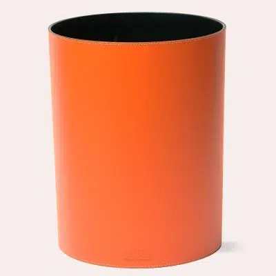 Corbeille à papier en cuir - Midipy - Accessoires télétravail – Image 2