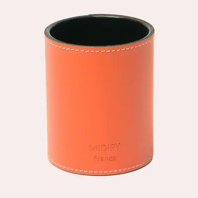 Pot à crayon en cuir - Midipy - Accessoires télétravail - 5 coloris – Image 2