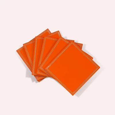 Sous verres en cuir - Midipy - Art de la table - 6 pièces – Image 3