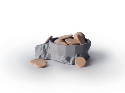 Vide poche en béton Brut TAILLE - Gone's - Accessoires télétravail – Image 3
