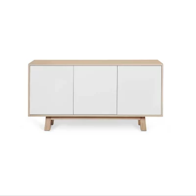 buffet bas 3 portes style scandinave bois massif - Mon petit meuble français - Buffets – Image 3