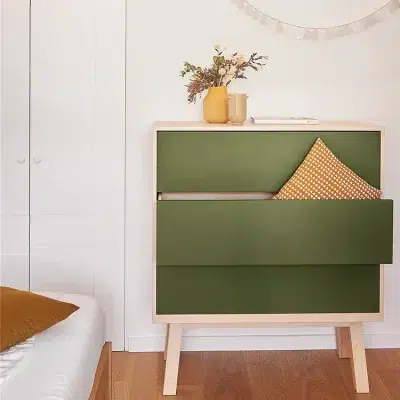 Grande Commode haute 3 tiroirs style scandinave bois massif - Mon petit meuble français - Commodes - Kube – Image 2