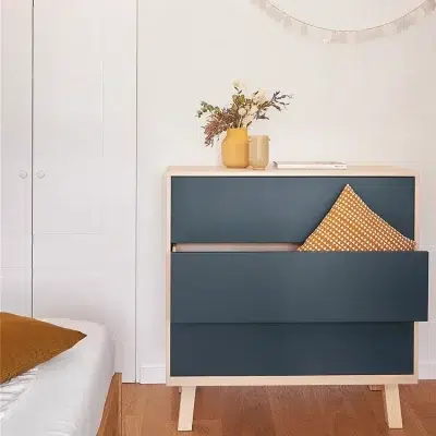 Grande Commode basse 3 tiroirs Kube 11 coloris - Mon petit meuble français - Commodes – Image 7