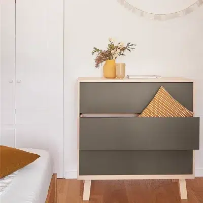 Grande Commode basse 3 tiroirs Kube 11 coloris - Mon petit meuble français - Commodes – Image 2