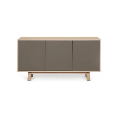 buffet bas 3 portes style scandinave bois massif - Mon petit meuble français - Buffets – Image 5