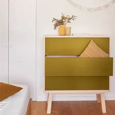 Grande Commode haute 3 tiroirs style scandinave bois massif - Mon petit meuble français - Commodes - Kube – Image 8