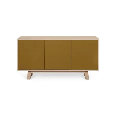 buffet bas 3 portes style scandinave bois massif - Mon petit meuble français - Buffets – Image 6