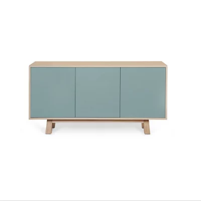 buffet bas 3 portes style scandinave bois massif - Mon petit meuble français - Buffets – Image 9