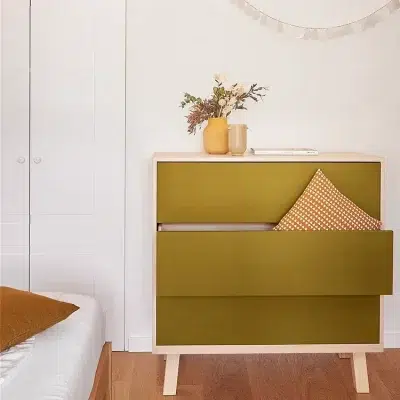 Grande Commode basse 3 tiroirs Kube 11 coloris - Mon petit meuble français - Commodes – Image 9