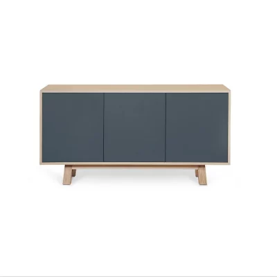 buffet bas 3 portes style scandinave bois massif - Mon petit meuble français - Buffets – Image 11