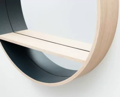 Miroir design en chêne massif - Drugeot - Miroir - console – Image 4
