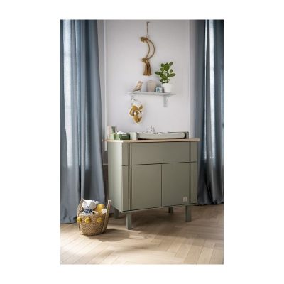 Commode 2 portes 1 tiroir Eleonore kaki - Sauthon - Commodes à langer – Image 3