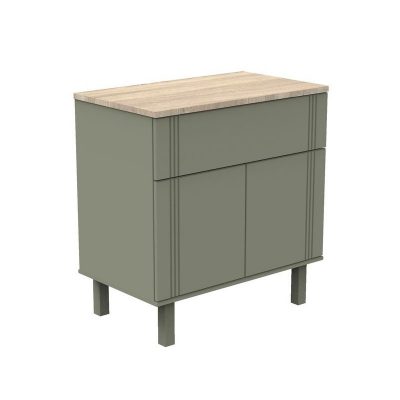 Commode 2 portes 1 tiroir Eleonore kaki - Sauthon - Commodes à langer – Image 4