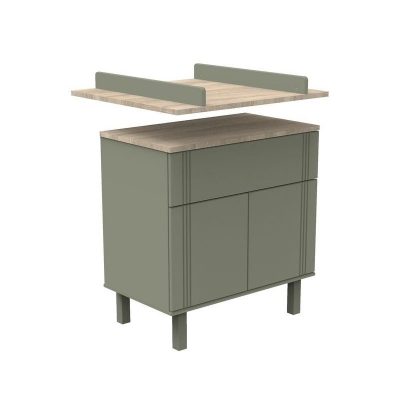 Commode 2 portes 1 tiroir Eleonore kaki - Sauthon - Commodes à langer – Image 5