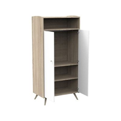 Armoire 2 portes 1 niche bois - Sauthon - Meubles rangement bébé - Access Blanche – Image 3
